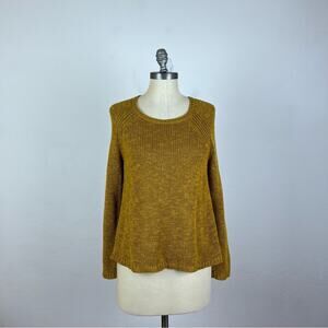 Eileen Fisher Mustard Knit Sweater